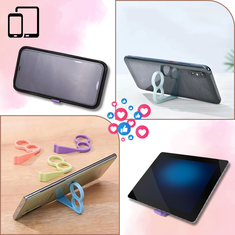 Suporte para telefone sem fio Besufy, design ergonômico com suporte para dedo, compatível com telefones para uso livre e confortável