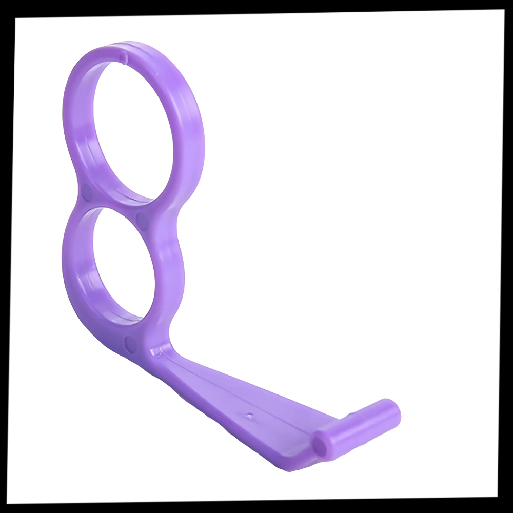 Apoio de telefone sem fio da Besufy com design ergonômico, suporte para dedos e embalagem com suporte para telefone.