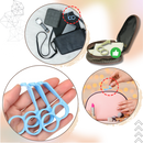 Suporte de telefone sem fio Besufy, ergonômico, com suporte para dedo, ideal para uso portátil e confortável em telefonia.