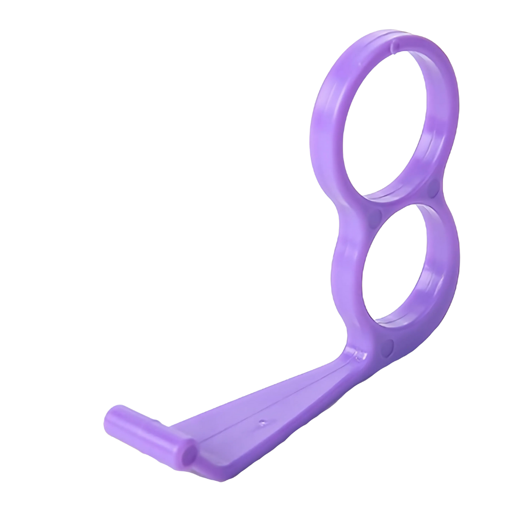 Suporte de telefone sem fio Besufy, ergonômico, com suporte para dedo na cor roxa, ideal para telefonia e uso diário.