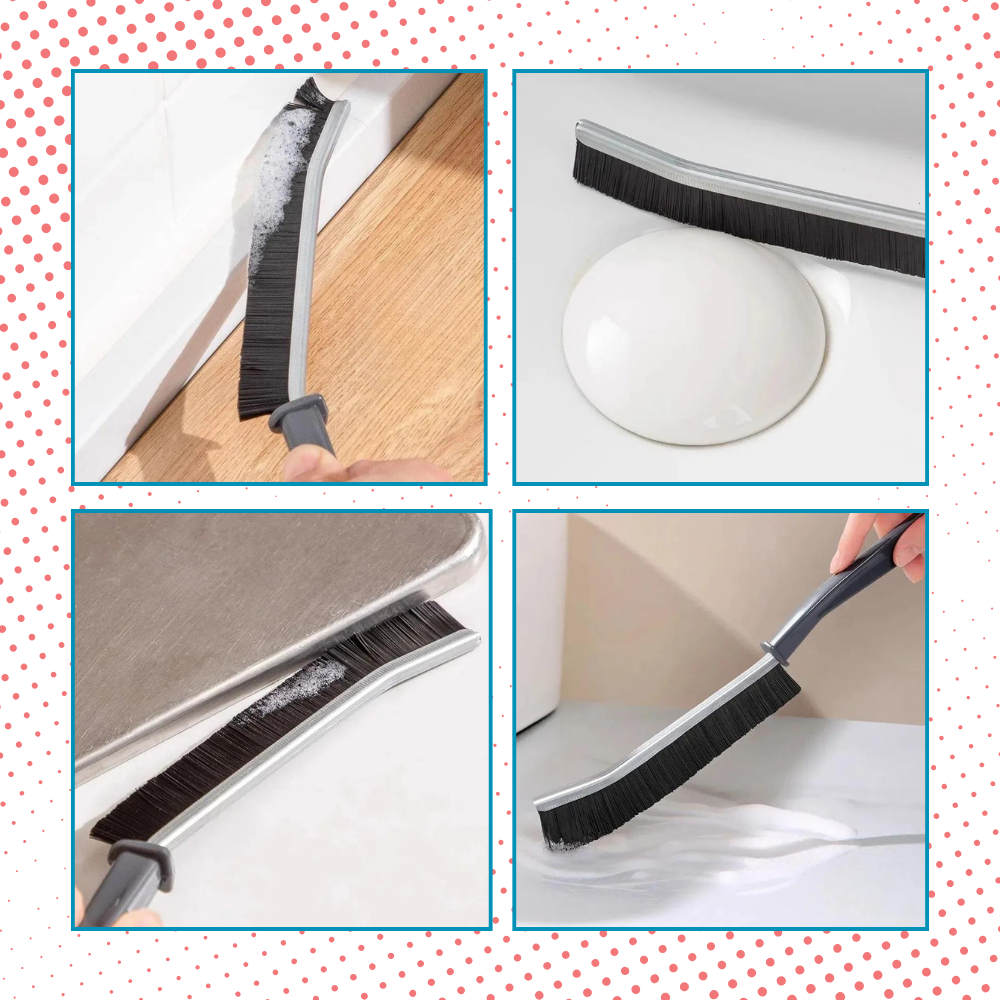 Escova de limpeza de rejunte suave e ergonômica da Realhomelove para limpeza eficiente de superfícies.
