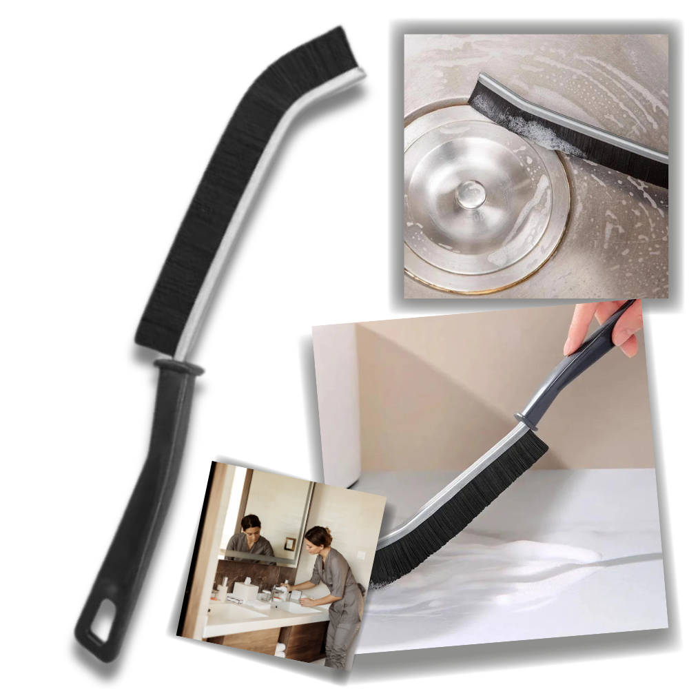 Escova de limpeza de rejunte ergonômica e macia da Realhomelove para limpeza eficiente em casa.