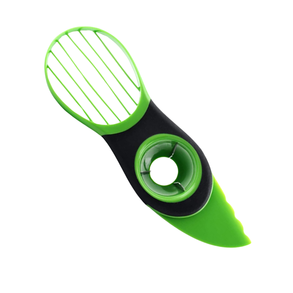 Outil multifuncional ergonomique da Etcbuys para cortar abacates, utensílio de cozinha prático e fácil de usar.