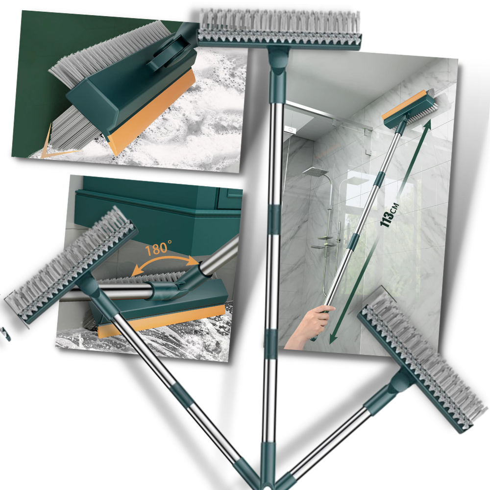 Escova rotativa gris para limpeza de pisos, compatível com limpadores de pisos e vapor da marca Ettore.