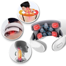 Masseur Everso com quatro cabeças para pescoço e ombros, dispositivo de massagem e relaxamento, imagem do produto.