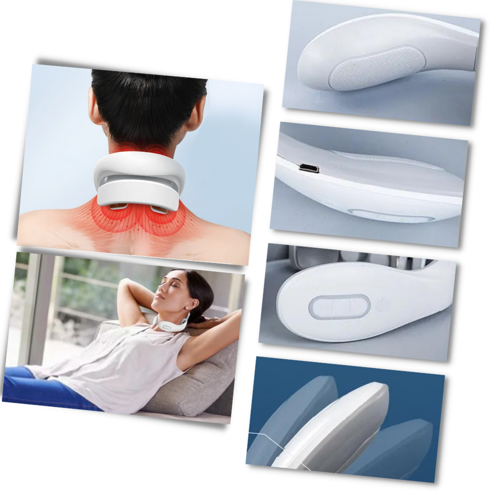 Massager de relaxamento Everso com quatro cabeças para pescoço e ombros, aparelho de massagem e bem-estar.