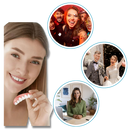 Facettes dentaires a clipser Everso para cuidados bucais, mostrando a aplicação nas dentes com acabamento natural.