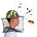 Chapéu de apicultor Evinis com estampa de camuflagem para jardinagem e proteção durante atividades com abelhas.