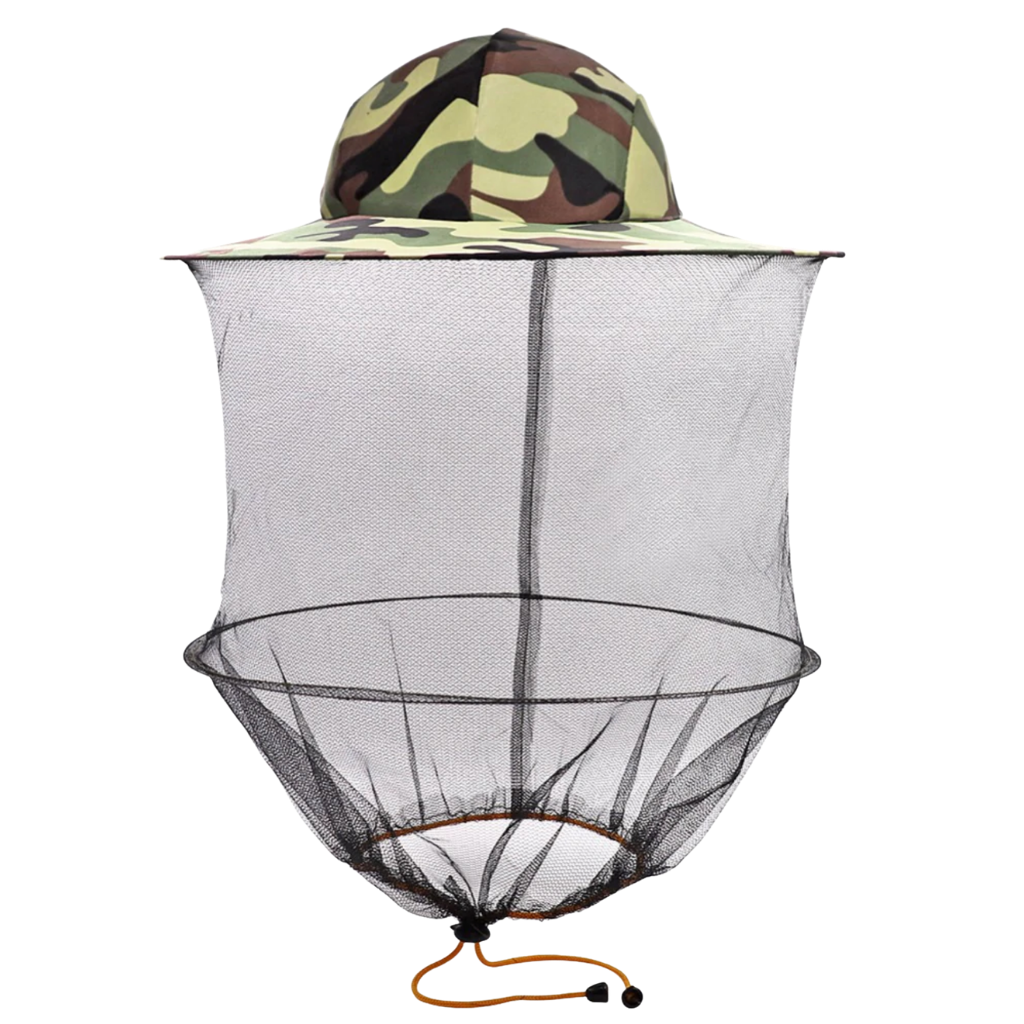 Chapéu de apicultor Evinis de camuflagem para jardinagem, com proteção e design confortável para atividades ao ar livre