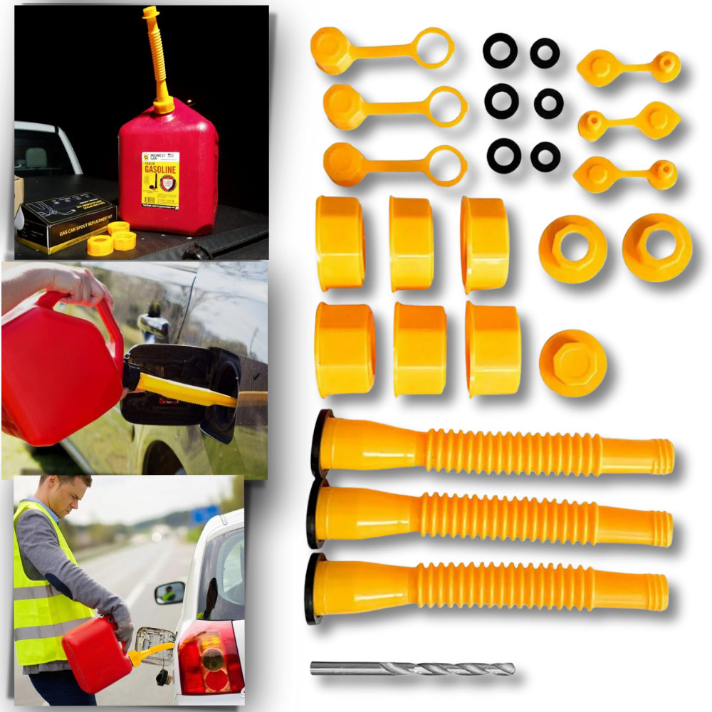 Bico de engate flexível Ez-Pour para bidon de gasolina, equipamento elétrico de exterior, fácil de usar e resistente.