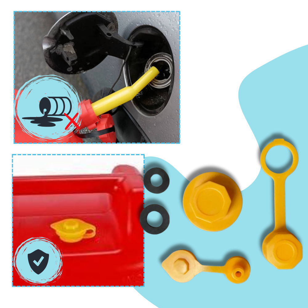 Bico de vazamento flexível Ez-Pour para bidon de gasolina, equipamento elétrico de exterior com design durável e fácil de usar.