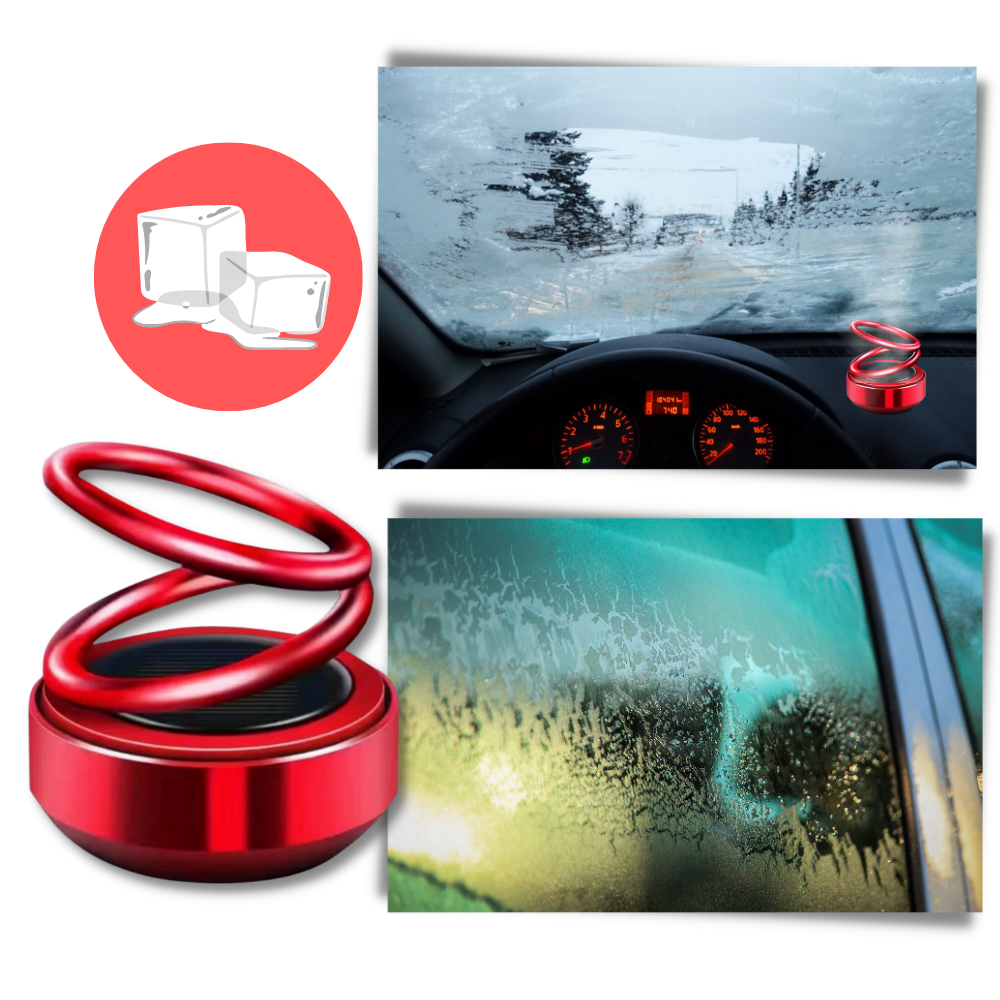 Pièces détachées pour véhicules Fairnull, chauffe-voiture et dégivreur de pare-brise à énergie solaire, rouge.