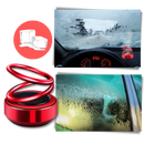 Pièces détachées pour véhicules Fairnull, chauffe-voiture et dégivreur de pare-brise à énergie solaire, rouge.