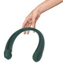 Mini ventilador de pescoço Fairywill, portátil, recarregável, para aquecimento e resfriamento, cor verde.