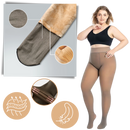 Meia-calça falsa translucida forrada com fleece da Smallbee, feita para conforto e estilo em roupas íntimas e calçados.