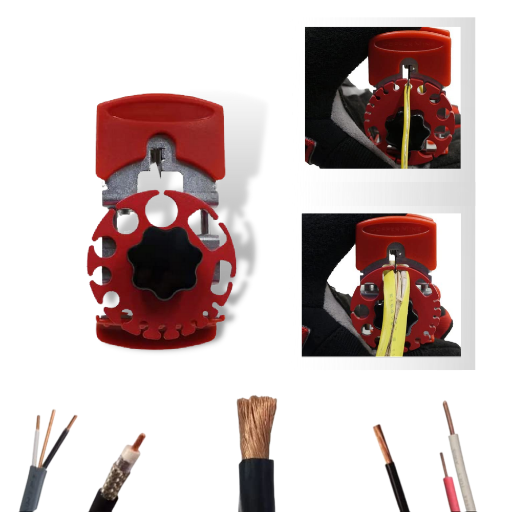 Pinça de desnudar universal da Fancyqube para fios, cabos e cordas, ferramenta prática para aislar fios.