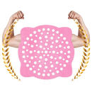 Conjunto de 10 filtros de evacuação descartáveis adesivos da Fansoubay para peças de encanamento, cor rosa, materiais de instalação.