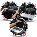 Mesa de apoio com volant de carro Fansu, peça automotiva para peças de motos e veículos, grande dimensão e acabamento detalhado.