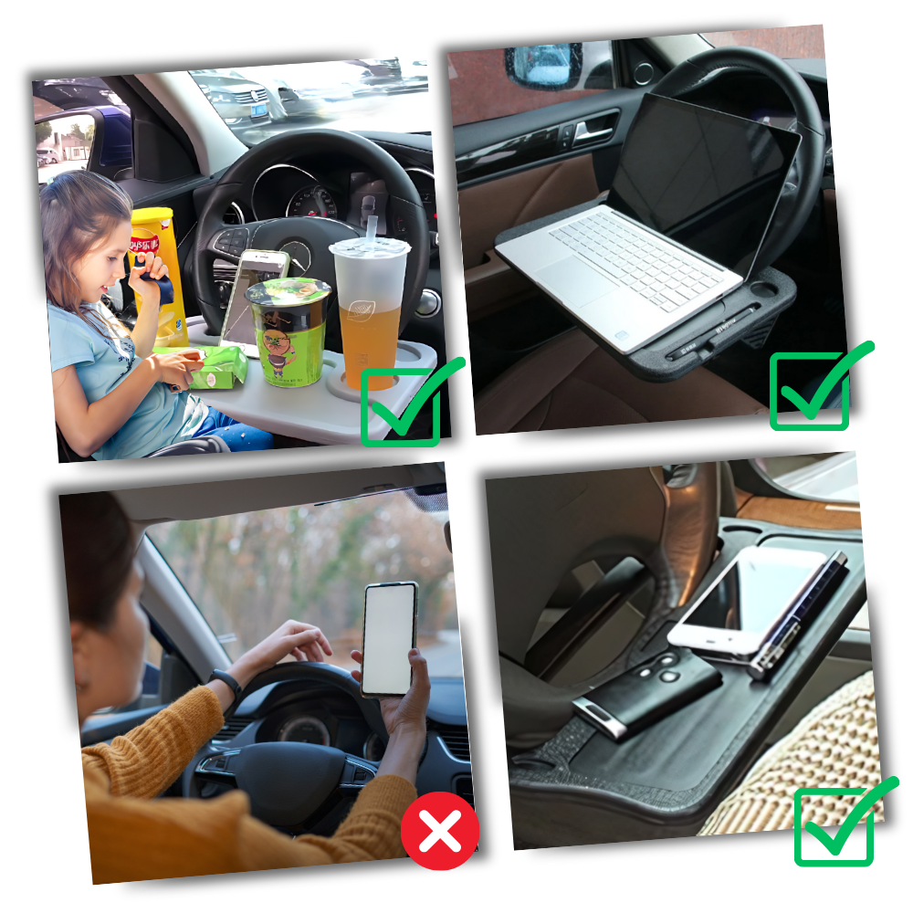 Mesa de apoio de volante de carro Fansu, peça automotiva para carros e motos, instalação na cabine do veículo.