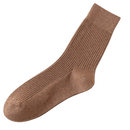Chaussettes côtelées cinza escuro para homens da marca Farm To Feet, duas pares de meias confortáveis e duráveis.
