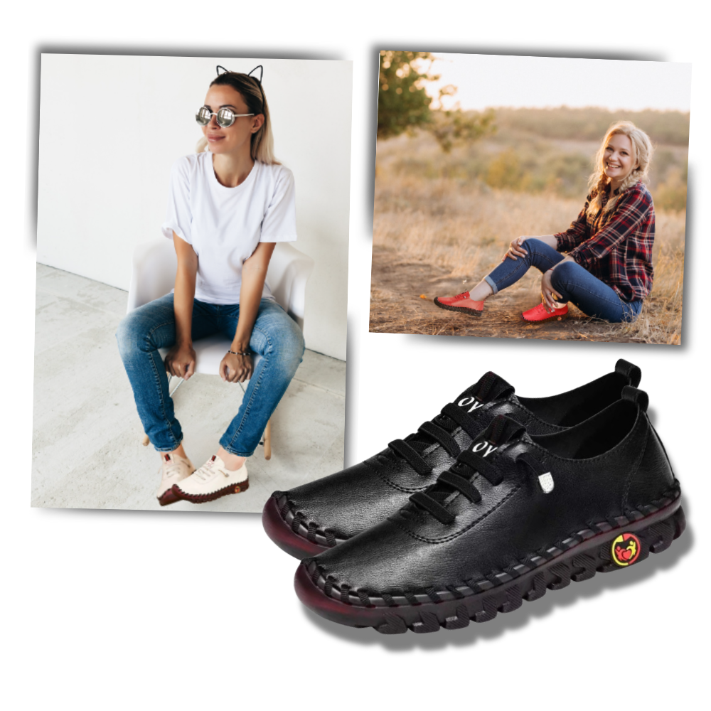 Sapatos ortopédicos modernos da marca BI04329, com design elegante e confortável para uso diário.
