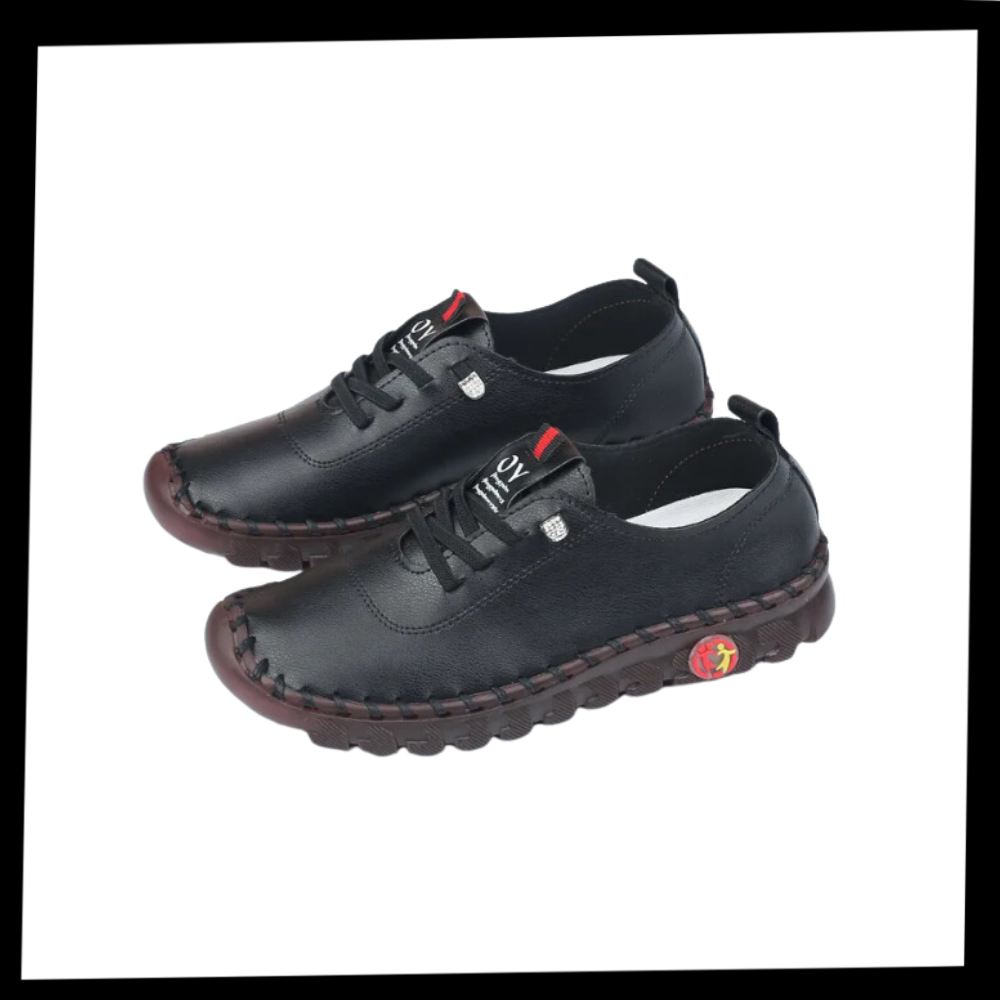 Sapatos ortopédicos de moda da marca BI04329, exibindo design elegante e confortável em pacote de imagem.