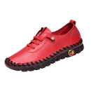Sapatos ortopédicos de moda vermelhos da marca BI04329, com design elegante e confortável para uso diário.