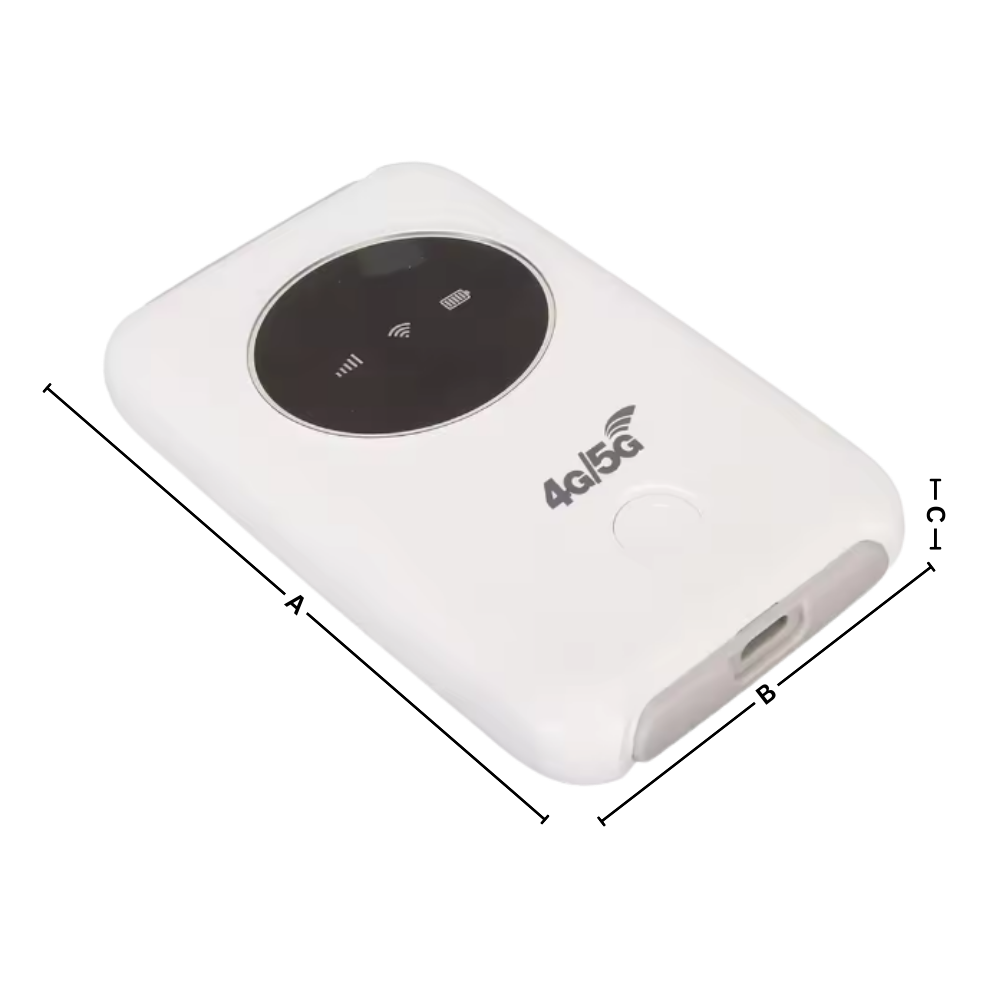 Ponto de acesso WiFi portátil Vito com conexão rápida, tamanho compacto e design moderno para conexão móvel eficiente.