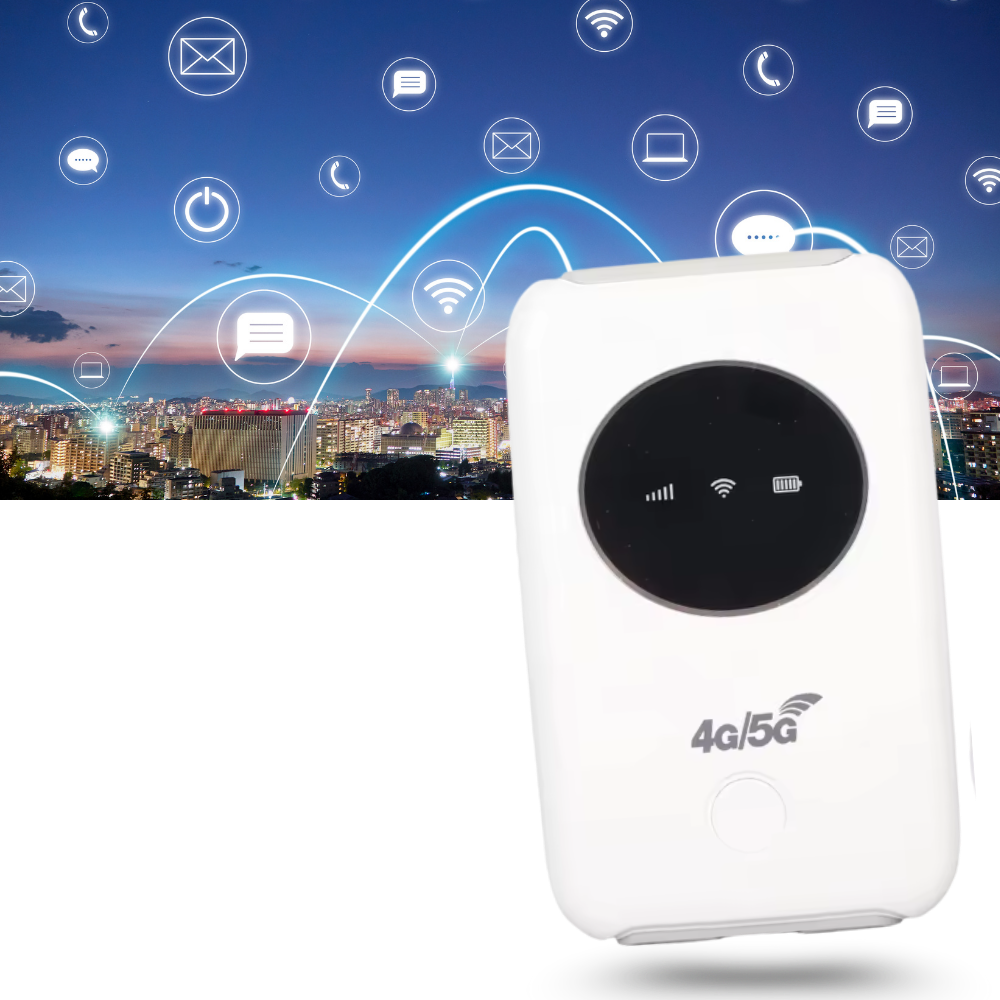 Ponto de acesso WiFi portátil Vito com conexão rápida e fácil para internet móvel e compartilhamento de rede.