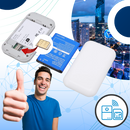 Ponto de acesso WiFi portátil Vito com conexão rápida, roteador compacto para internet móvel e conexão sem fio confiável.