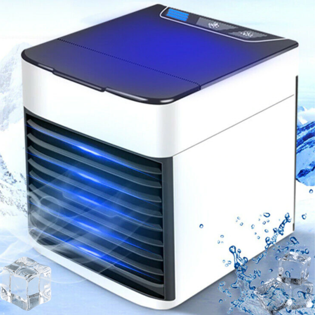 Climatizador portátil Favson 3 em 1 para aquecimento, resfriamento e ventilação, compacto e eficiente em ambiente interno.