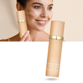 Fundo de maquiagem Magic 4 em 1 da FebMiss, cosméticos com textura cremosa e cobertura natural, mostrado na embalagem.