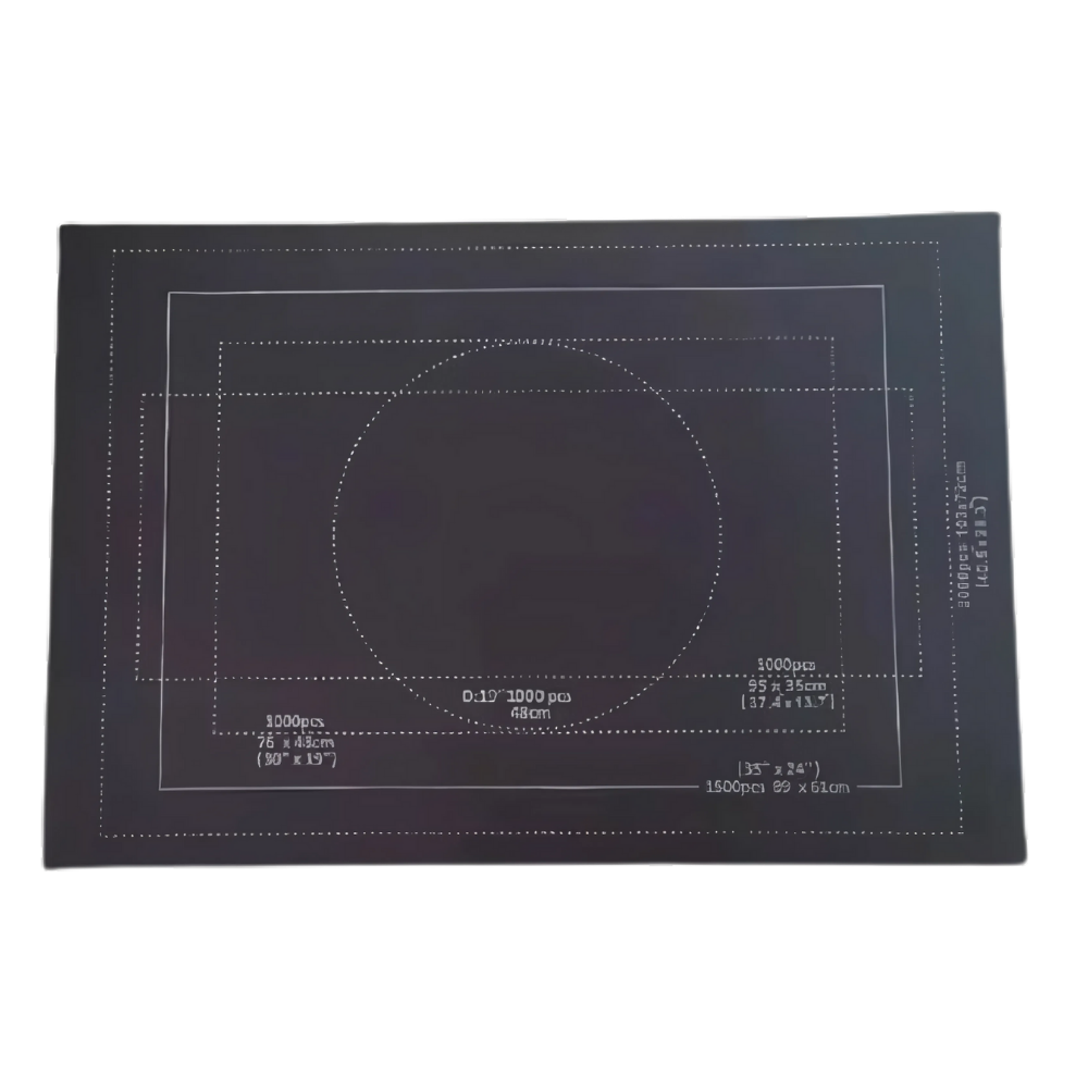 Tapete de feltro para quebra-cabeça da Homyl, tecido preto, enrolável, acessório para puzzles, protege e facilita montagem.