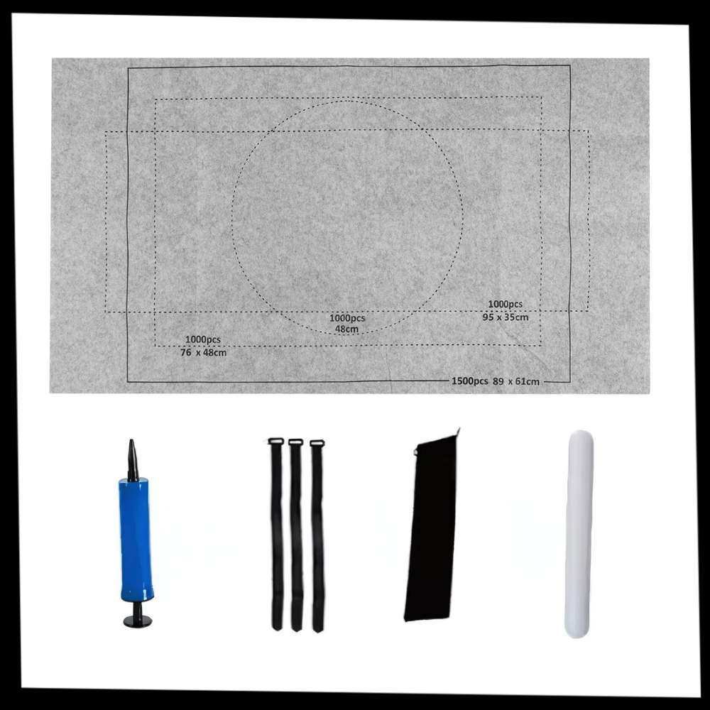 Tapete de feltro para quebra-cabeças da Homyl, enrolável, ideal para proteger e organizar peças de quebra-cabeças em casa.