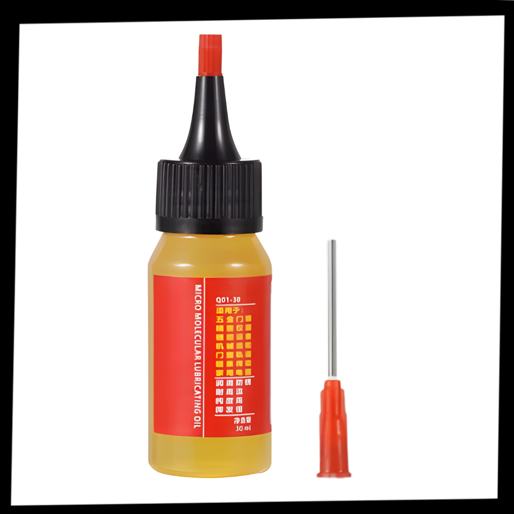 Lubrificante mecânico micromolecular Feltree em embalagem de 30ml, ideal para lubrificação eficiente de peças mecânicas.