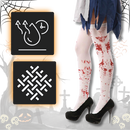 Meias de compressão festivas de Halloween da Elegant Moments com desenhos temáticos e tecnologia de secagem rápida.