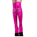 Meias de compressão festivas da Elegant Moments com motivos de Halloween, design em pink quente e temas de Venom.