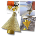 Conjunto de 2 peças de acessórios Figatia para desbaste, com mèche à chanfrein diamant supérieur, para ferramentas de carpintaria