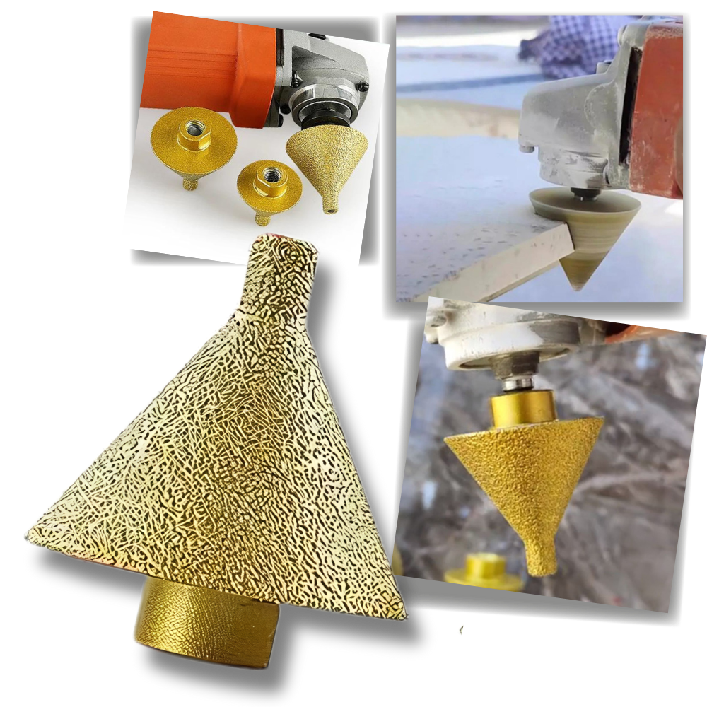 Conjunto de 2 peças de acessórios Figatia para desbaste, com mèche à chanfrein diamant supérieur, para ferramentas de carpintaria