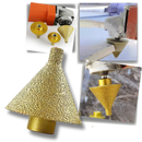 Conjunto de 2 peças de acessórios Figatia para desbaste, com mèche à chanfrein diamant supérieur, para ferramentas de carpintaria