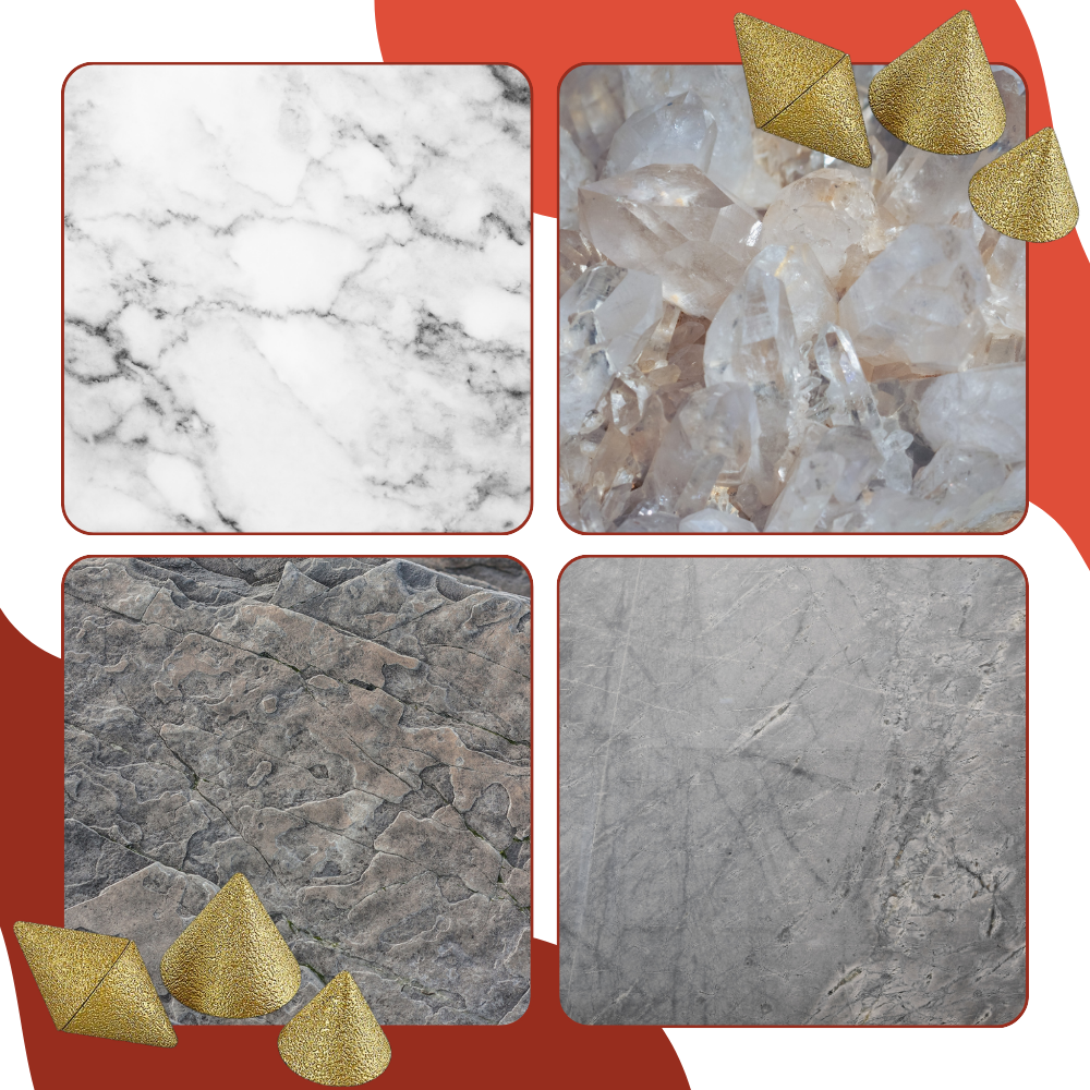 Mèche à chanfrein diamant supérieur Figatia, accessoire pour défonceuse, deux pièces avec protection en forme de parapluie.