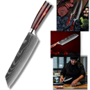 Conjunto de facas japonesas Firestone da Vinvar, utensílios de cozinha com lâminas afiadas e cabos ergonômicos.