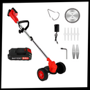 Corte de grama sem fio 3 em 1 da marca First Deal, equipamento elétrico de exterior para jardinagem.