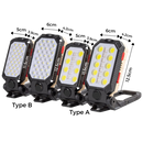 Lanterna de mão LED à prova d'água e ajustável da First Deal, com foco na luz e no corpo da lanterna.