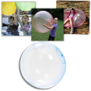 Estrutura inflável rosa com balão de bolhas mágicas da marca First Deal, ideal para diversão e eventos infantis.