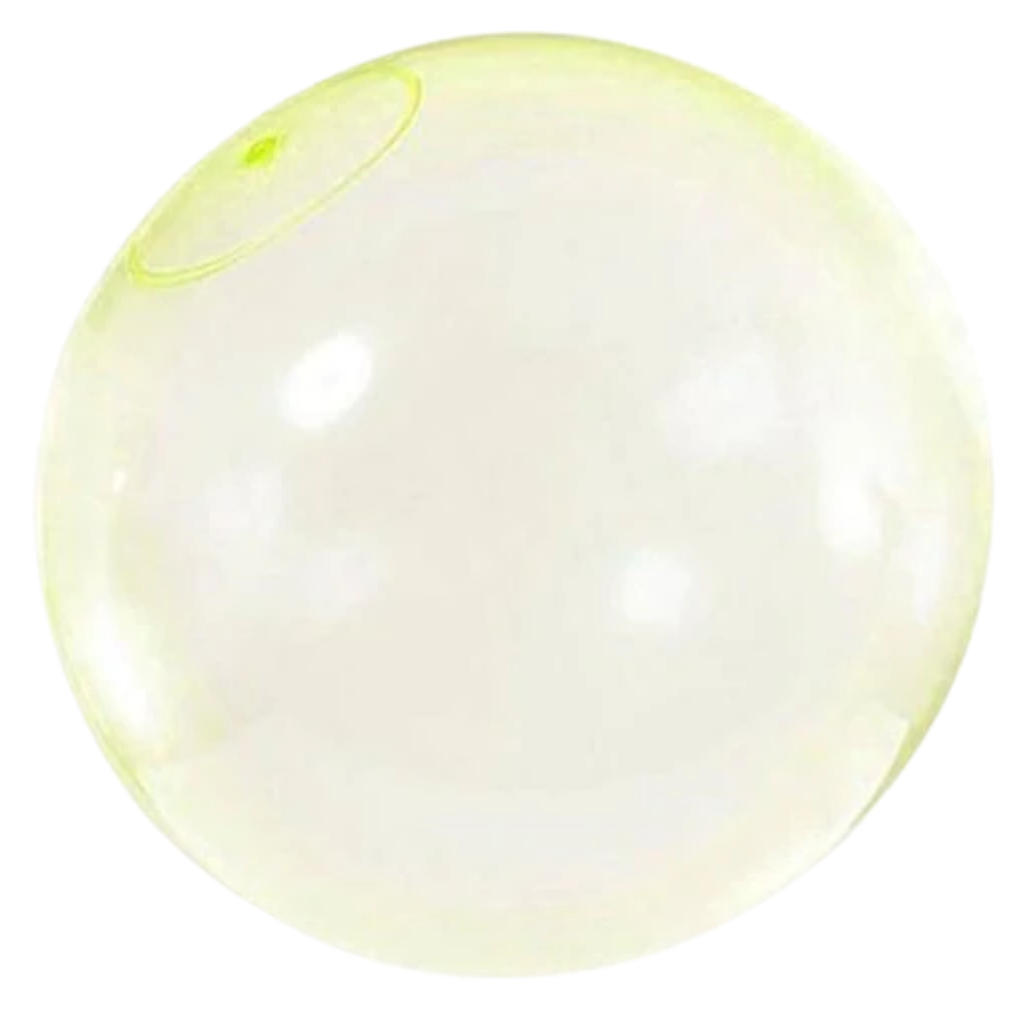 Estrutura inflável rosa com balão de bolhas mágicas da marca First Deal, ideal para festas e eventos infantis.