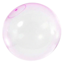 Estrutura inflável rosa com balão de bolhas mágicas da marca First Deal, ideal para diversão infantil.