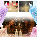 Vela decorativa de cristal LED sem chama da Night Light, iluminação suave e moderna para ambientes aconchegantes.