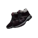 Bota de inverno Qiucdzi quentinhas com forro de fleece, ideal para atividades e esportes de inverno, na cor preta e rosa.