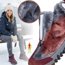 Bota de inverno quente da Qiucdzi, com forro de fleece, ideal para atividades e esportes de inverno, resistente e confortável